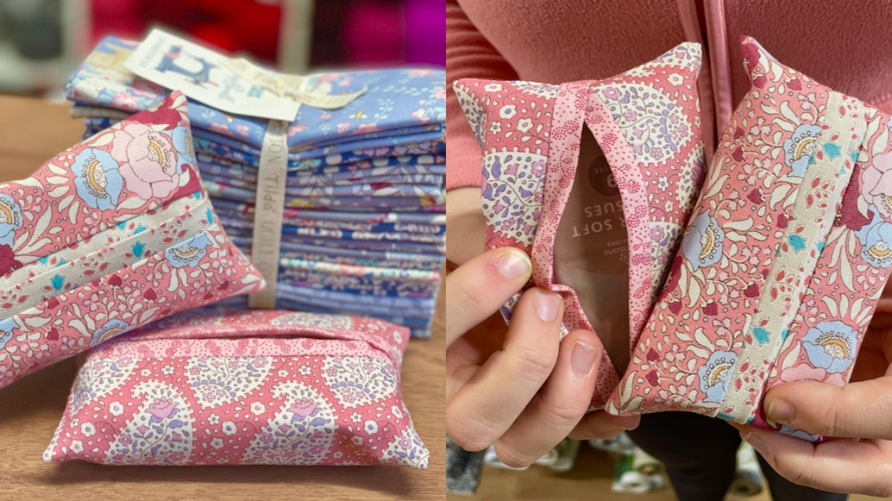 Quick & Easy Fabric Tissue Holder