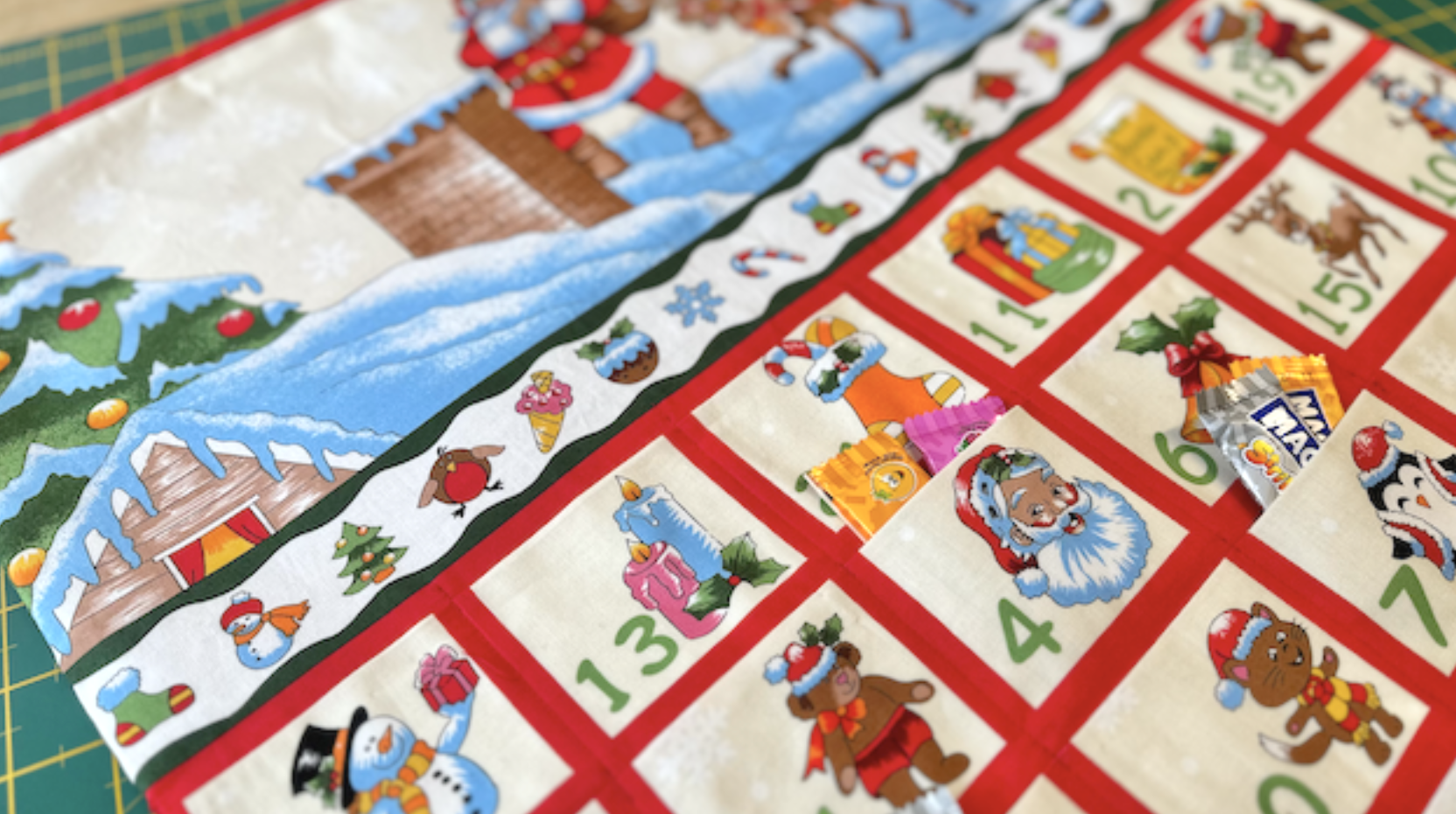 How To Make A Fabric Advent Calendar Panel